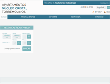 Tablet Screenshot of apartamentosnucleocristal.com